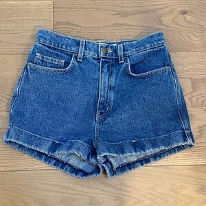 American Apparel High Waisted Made in the USA, 💯 Cotton Denim Shorts